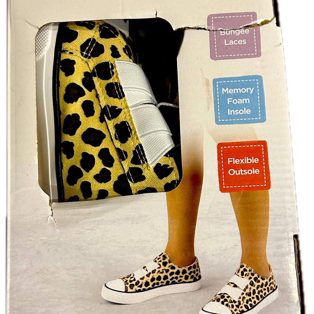 Children's Memory Foam Canvas Slip Ons